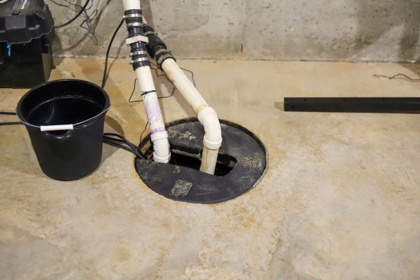 Interior Basement Drainage in Rogers